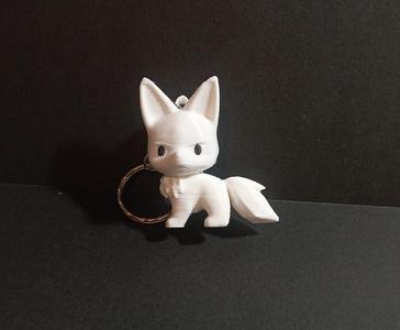Cute Wolf Keychain - Free Stl -