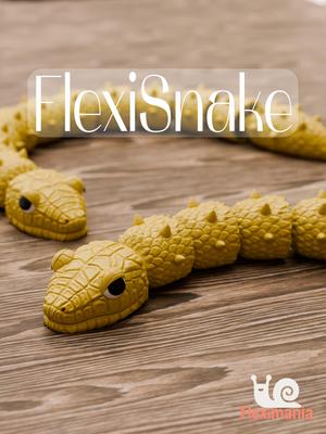 Articulated & Flexible Spiky Yellow Snake Toy