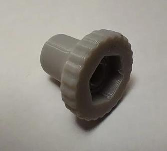 Knob for adjustment screws   
