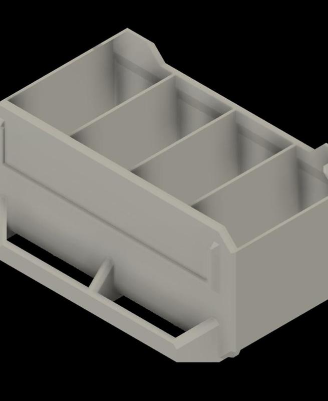 Multiboard 4 Compartment 2x1x1 Drawer.stl