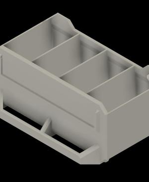 Multiboard 4 Compartment 2x1x1 Drawer.stl