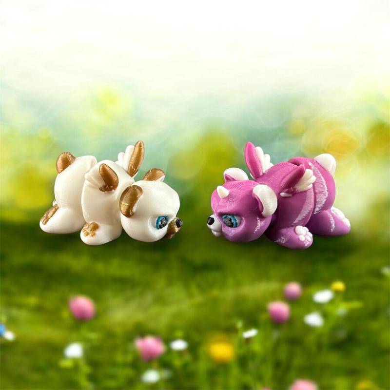 Alicorn and Flutter Grumpy Bear Articulated Flexi