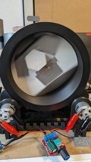 Self-aligning sleeve for the Rotary Tumbler Prototype   