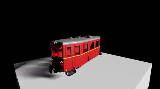 TTm - meterspuriger Triebwagen T 7 der MEG, später Zustand (M1:120)
