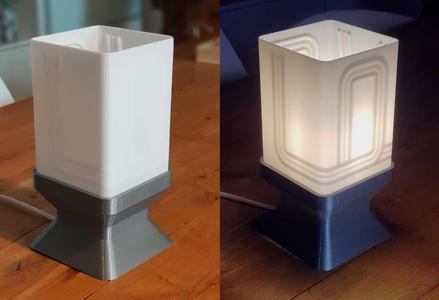 Retro table lamp "Secret LOVE"