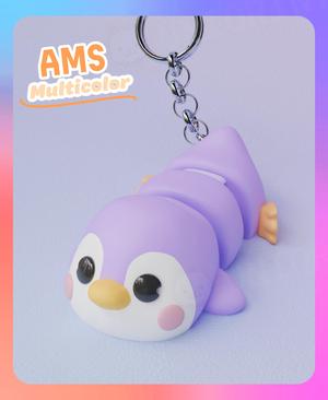 Flexi Penguin Keychain (Multicolor)