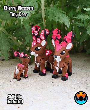 Cherry Blossom Tiny Deer