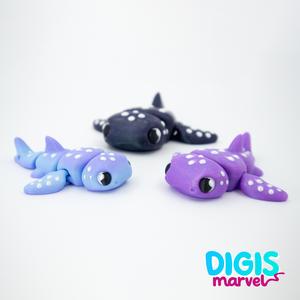Flexi Tiny Whale Shark + Keychain
