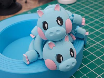 Cute articulated Hippo