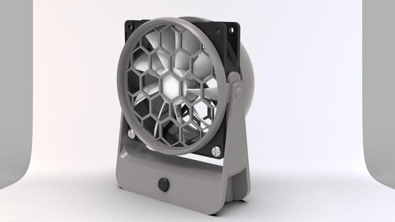 120 mm fan desk fume extractor blower