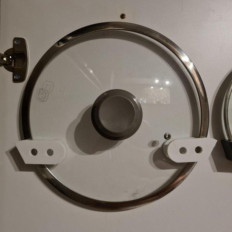 door organizer. Lid holder for pots and pans