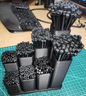 Zip / Cable Ties Organizer (modular, parameterizable)