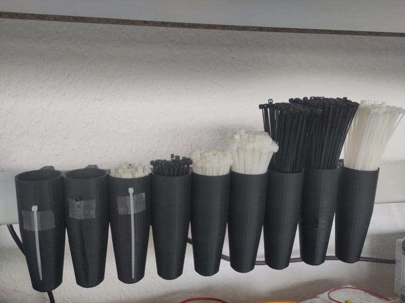 Zip tie container