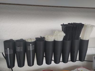Zip tie container