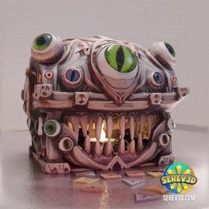 Mimic Chest - Articulated Storage - 3D print STL and 3MF file