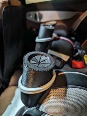 Garbage holder for car cup holders