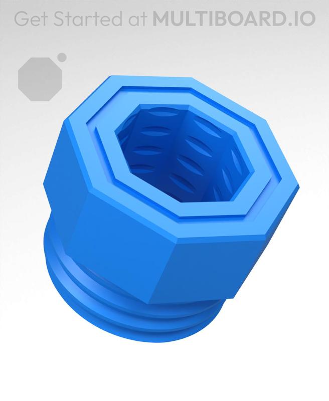 9 mm Big Thread, Push-Fit Hole, Bolt