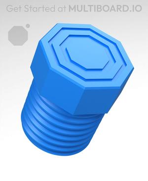 20 mm Big Thread, Plain Head, Bolt