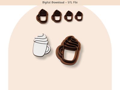 Hot Chocolate Clay Cutter for Polymer Clay - Free
