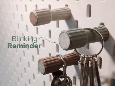 Blinking Reminder Hanger for Ikea Skadis with LED