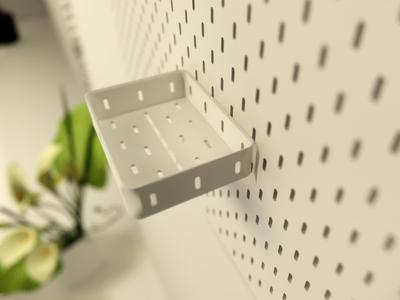 【ZQQ】Pegboard Tissue Box Compatible with Skadis Modular System for Infinite Expansion