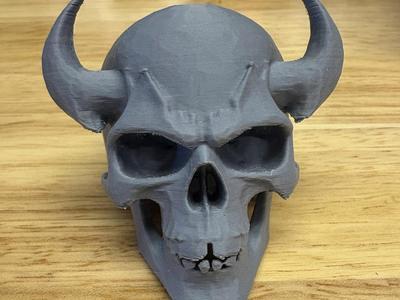 Skull with horns