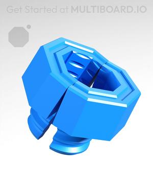 10 mm Mid Thread, Push-fit Head, Small Thread Hole, Folded-Bolt