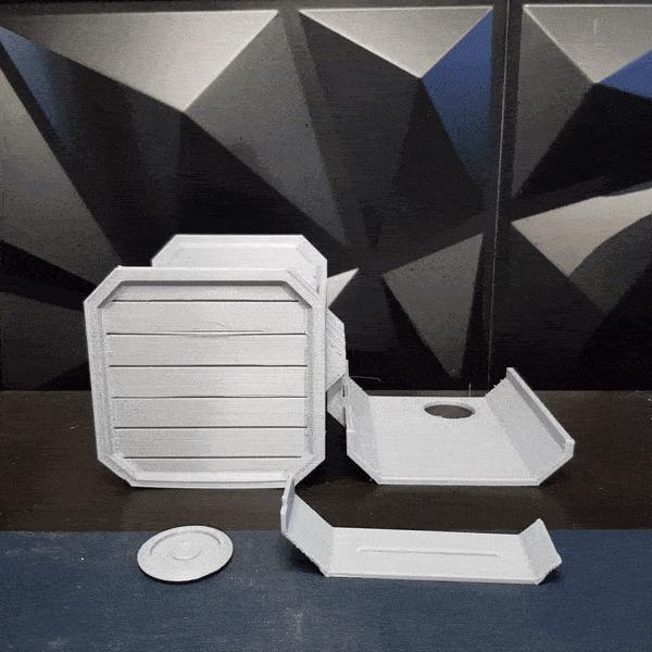 Print-in-place Star Wars Fallen Order themed storage crate