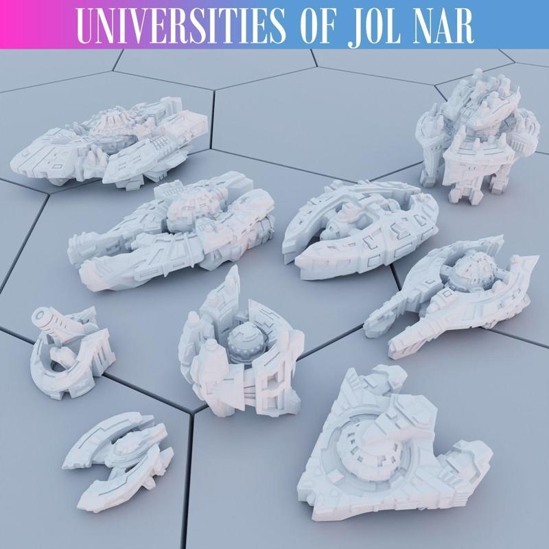 Twilight Imperium - Jol Nar - Custom Ships for 3D Printing