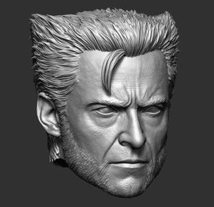 wolverine head 3d stl