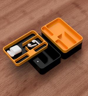 Tray Box with Magnetic Swivel lid