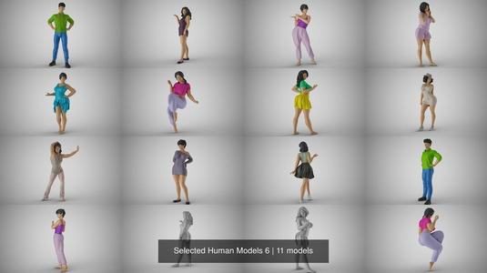 Selected Human Models 6 3D Model Collection