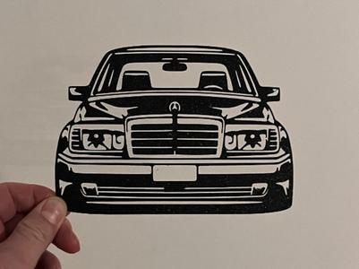 Wall Art Cars - Mercedes W124