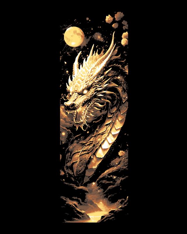 The brilliance of the Golden Dragon - Friday upload set of bookmarks