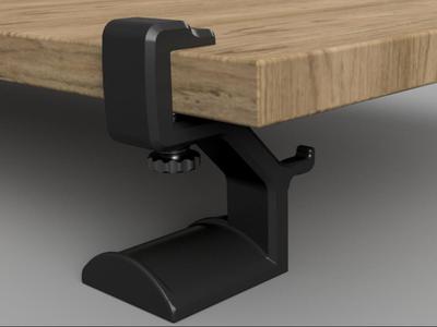 Wider Desk Headphone Hanger Clamp Headset Stand