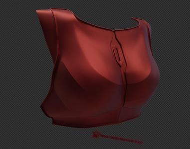 Female Mandalorian Chest armor plate armorer based