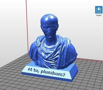 et tu, plumbum? - Julius Caesar Pencil Holder