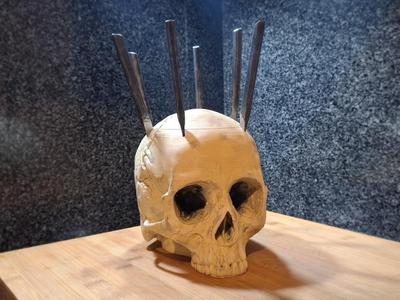 Skull knife block