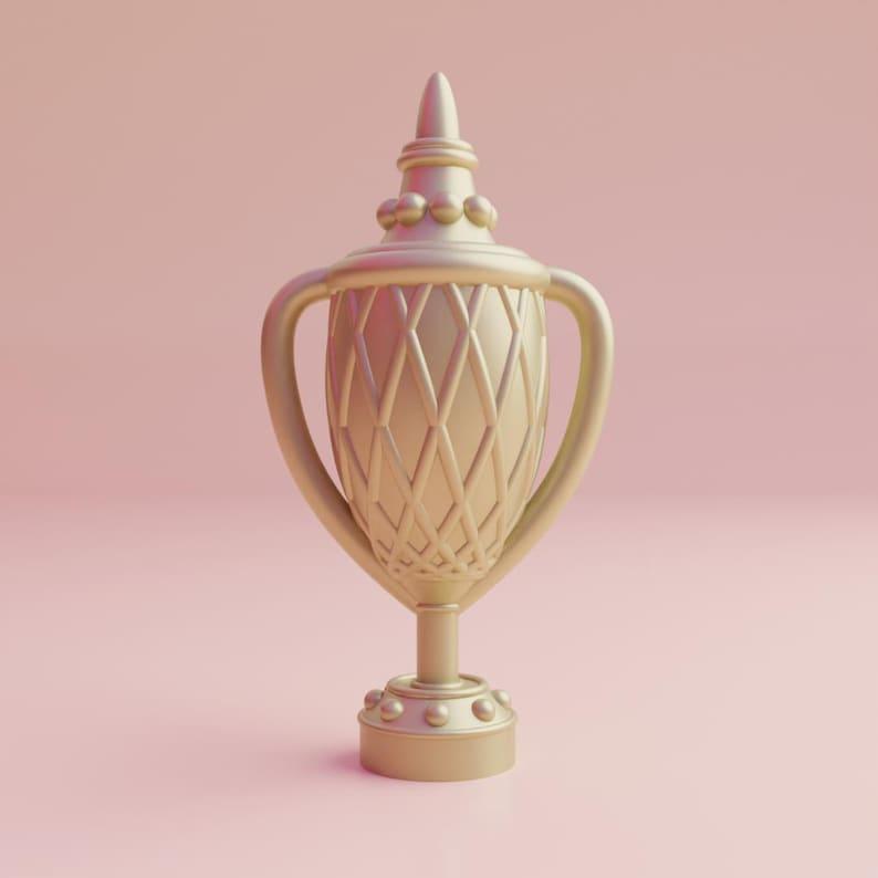 3D Printable Trophy STL File Award for Sports Competitions & Events