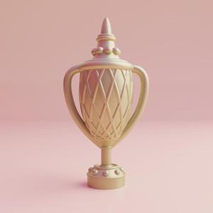 3D Printable Trophy STL File Award for Sports Competitions & Events