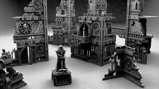Imperial wargame ruins  Modular multipart pack over 100 parts