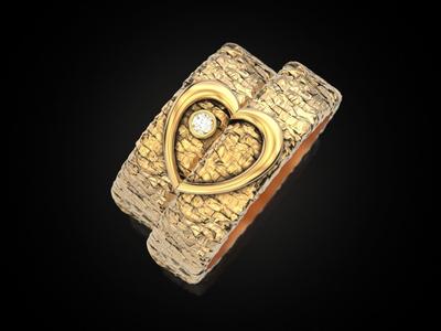 Wedding ring One heart for two