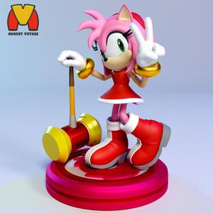 Amy Rose with Piko Piko Hammer