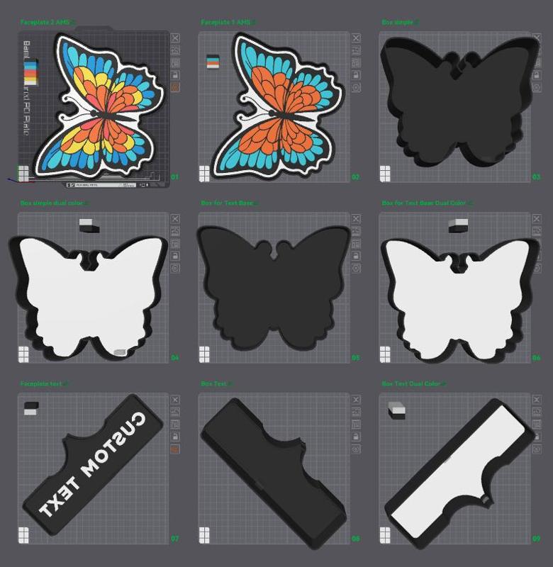 Butterfly Customizable Lightbox LED Lamp