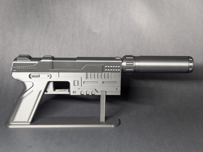 Sci fi Pistol with Suppressor 