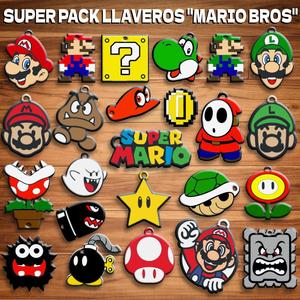 SUPER PACK LLAVEROS DE " MARIO BROS " / KEY CHAIN 