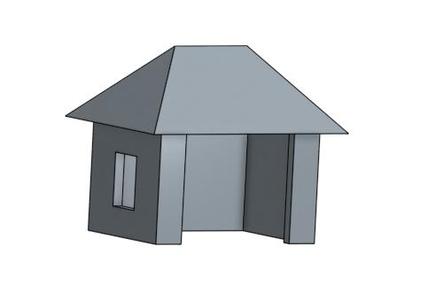 Simplified bus stop H0
