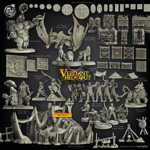 Verdant Hideout (Pre-Supported) (Set)