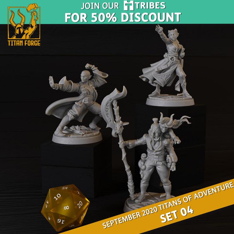 RPG - DnD Hero Characters - Titans of Adventure Set 4