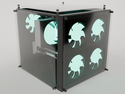 LilCubey - mATX Acrylic Cube Pc Case